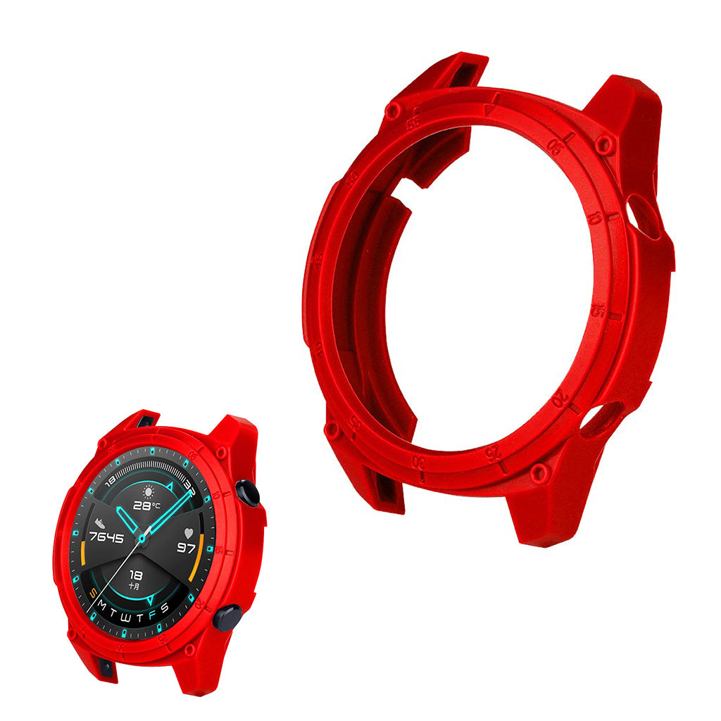 Huawei Watch GT 2 46mm  Silikone Bumper  - Rød#serie_3