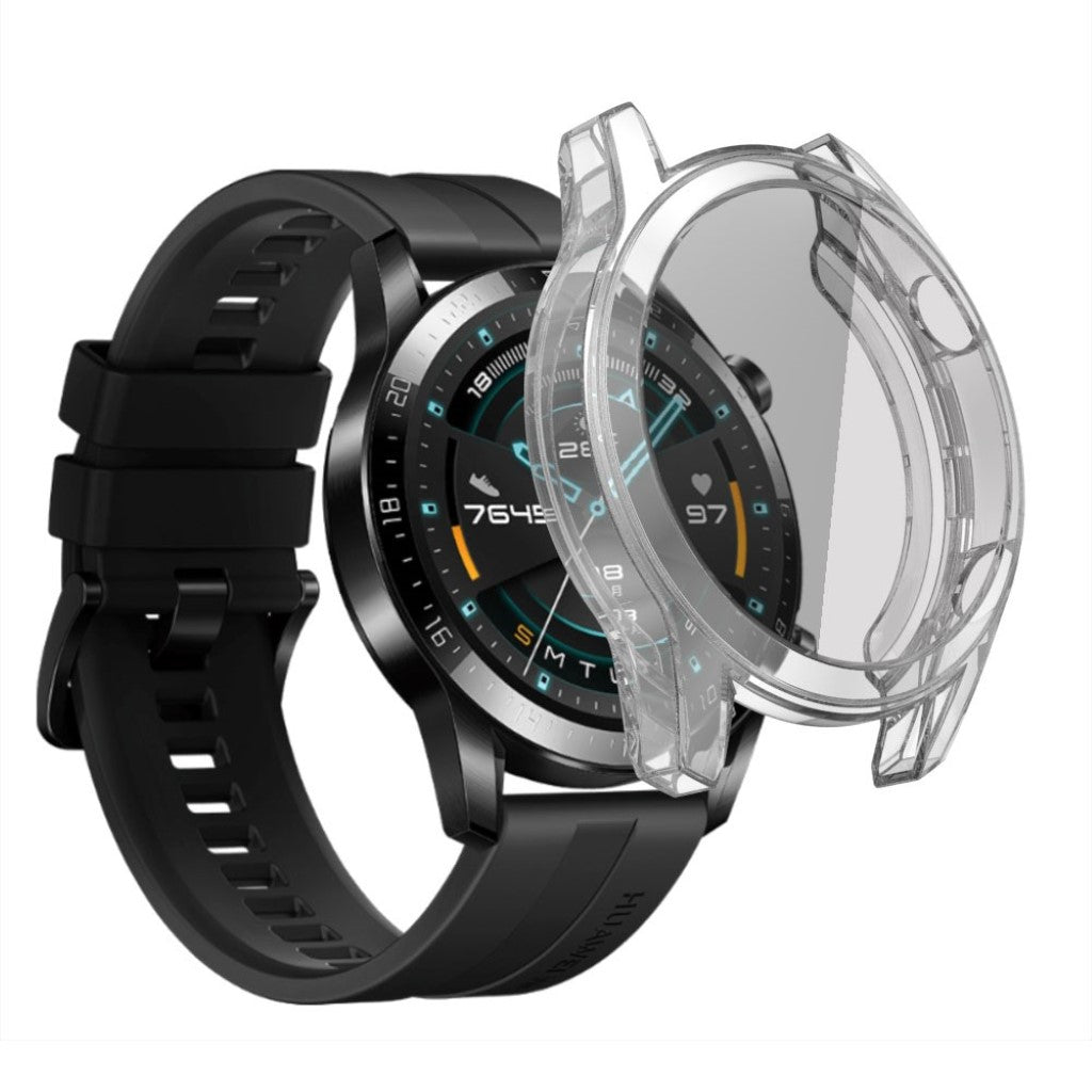 Rigtigt Fint Huawei Watch GT 2 46mm Silikone Cover - Gennemsigtig#serie_029