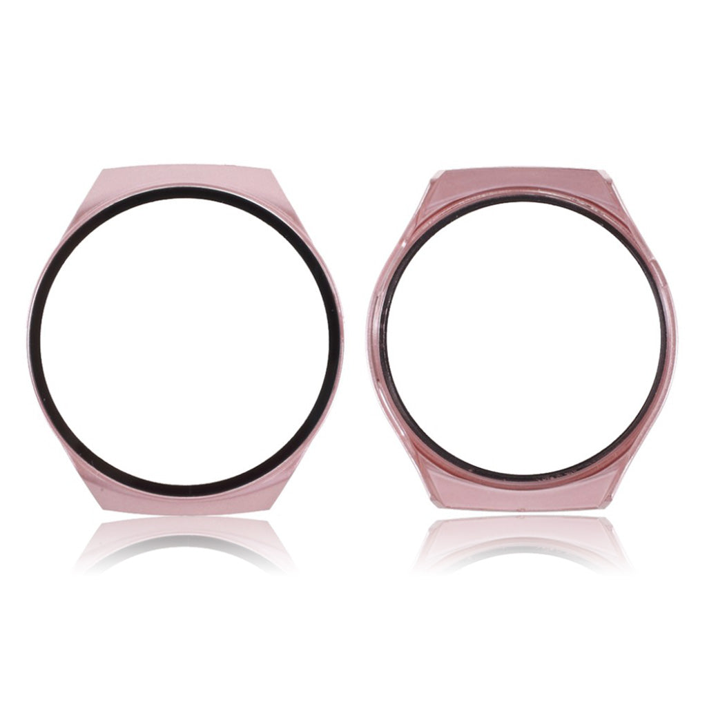 Mega Godt Huawei Watch GT 2e Cover med Skærmbeskytter i Silikone og Hærdet Glas - Pink#serie_3