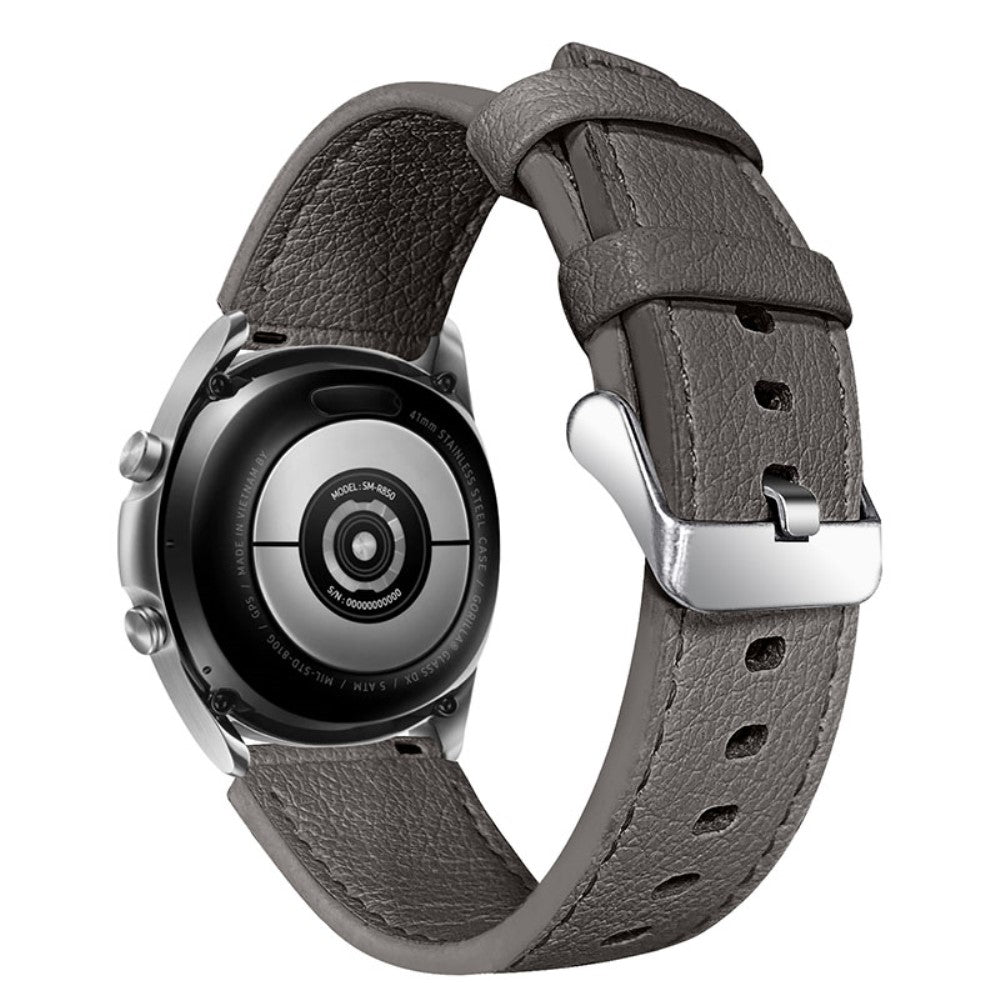  Huawei Watch GT 2e / Huawei Watch GT 2 46mm Ægte læder Rem - Sølv#serie_3