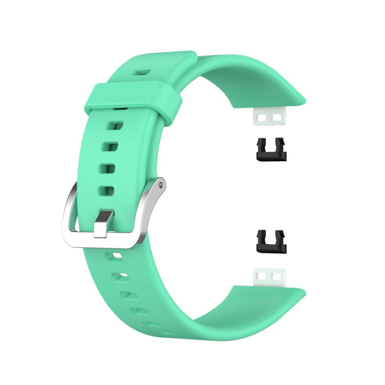 Rigtigt slidstærk Huawei Watch Fit Silikone Rem - Grøn#serie_11