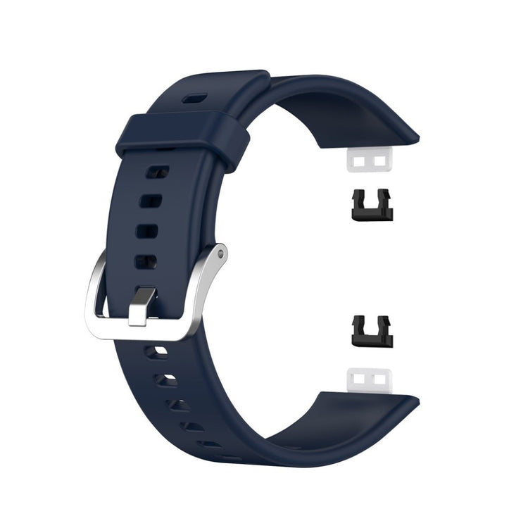 Rigtigt slidstærk Huawei Watch Fit Silikone Rem - Blå#serie_12