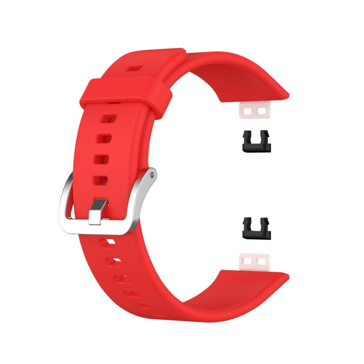 Rigtigt slidstærk Huawei Watch Fit Silikone Rem - Rød#serie_3