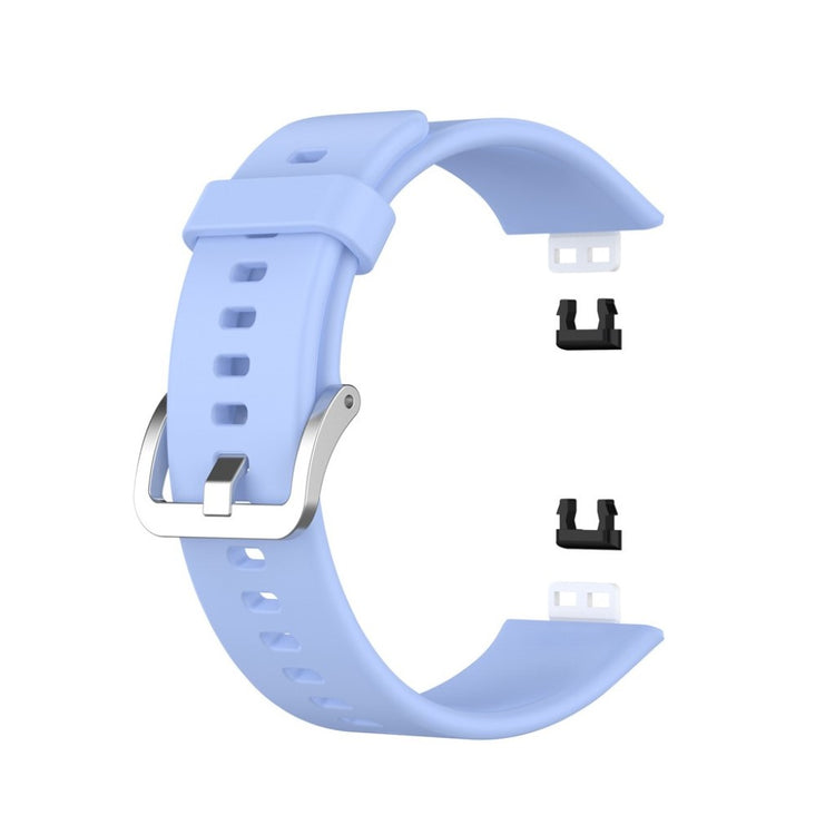 Rigtigt slidstærk Huawei Watch Fit Silikone Rem - Blå#serie_8