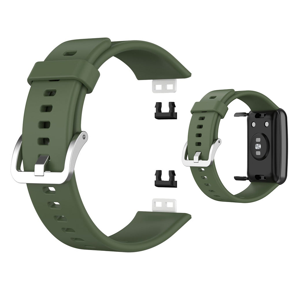 Super smuk Huawei Watch Fit Silikone Rem - Grøn#serie_3