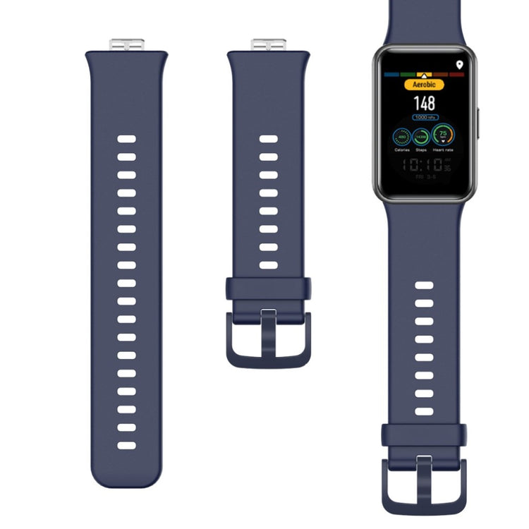 Komfortabel Huawei Watch Fit Silikone Rem - Blå#serie_14