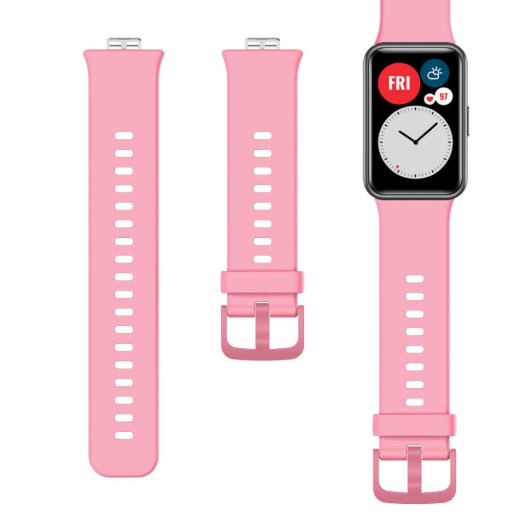 Helt vildt cool Huawei Watch Fit Silikone Rem - Pink#serie_7