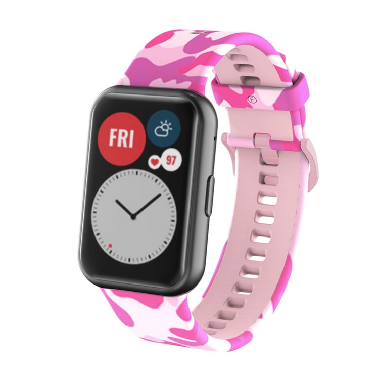 Smuk Huawei Watch Fit Silikone Rem - Pink#serie_2