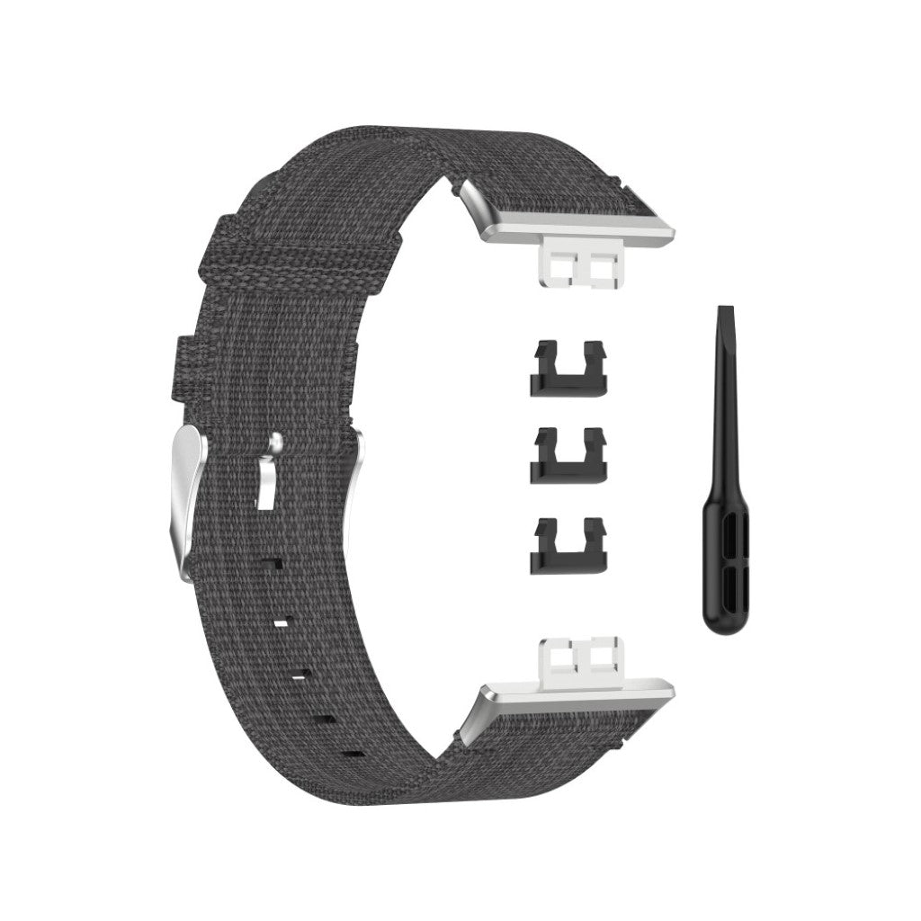Meget komfortabel Huawei Watch Fit Nylon Rem - Sølv#serie_1