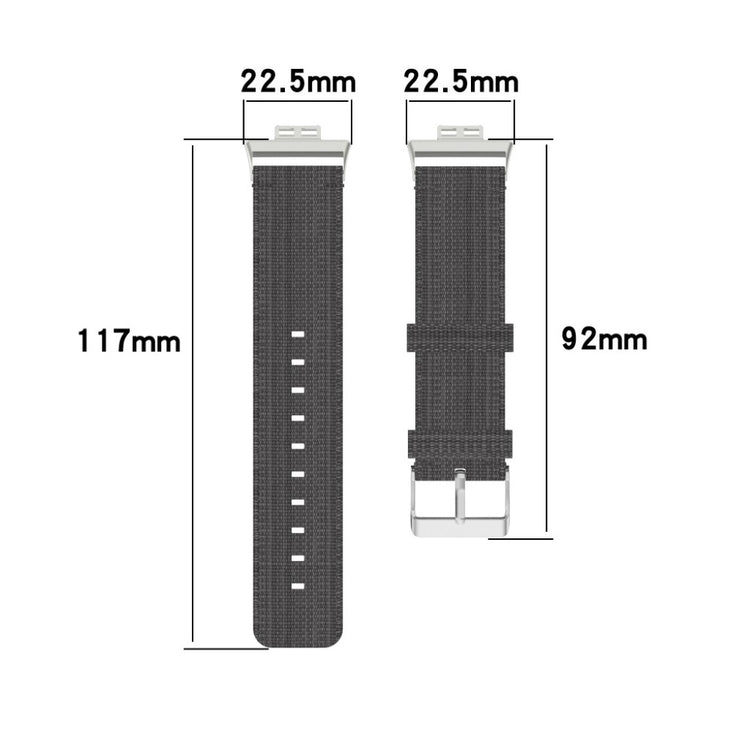 Meget komfortabel Huawei Watch Fit Nylon Rem - Sølv#serie_1
