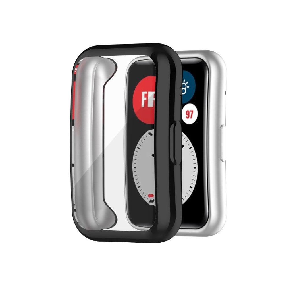 Vildt Fed Huawei Watch Fit Silikone Cover - Sort#serie_1