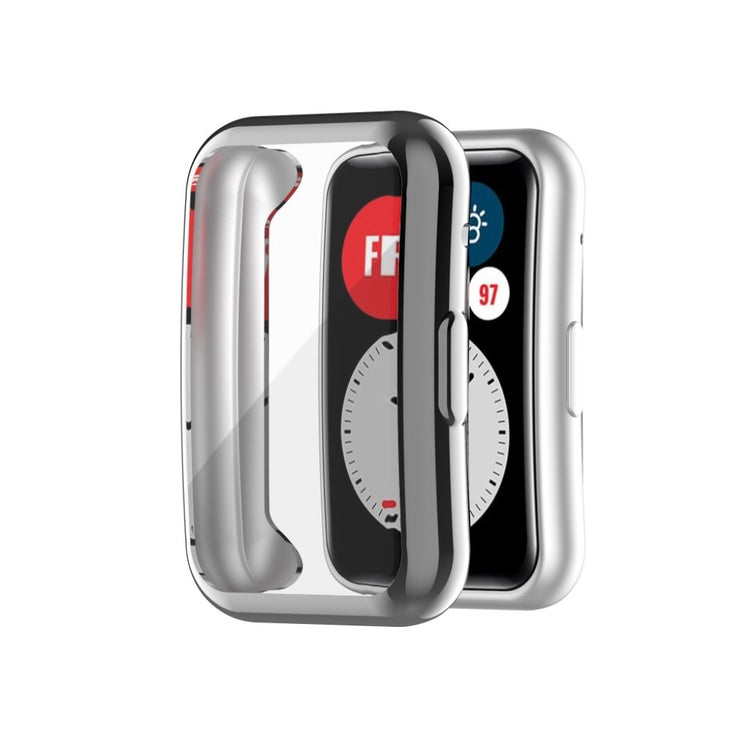 Vildt Fed Huawei Watch Fit Silikone Cover - Sølv#serie_3
