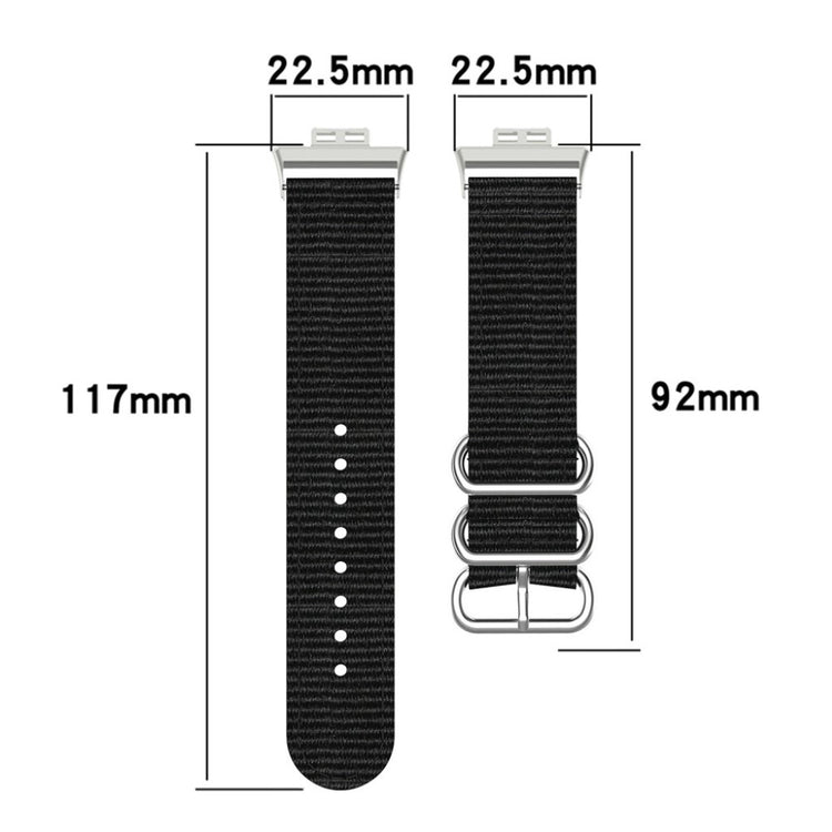 Super cool Huawei Watch Fit Nylon Rem - Sort#serie_1