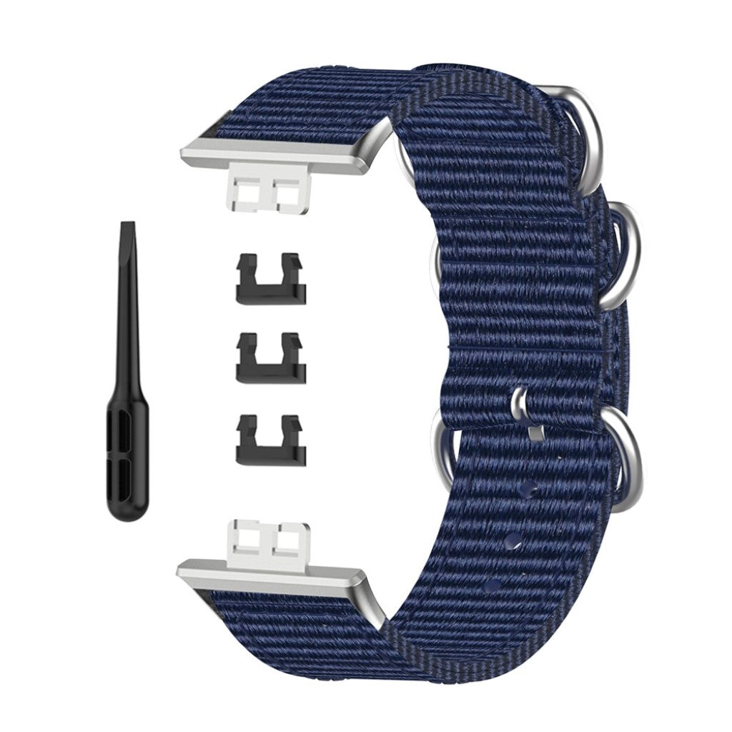 Super cool Huawei Watch Fit Nylon Rem - Blå#serie_10