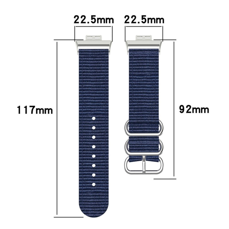 Super cool Huawei Watch Fit Nylon Rem - Blå#serie_10