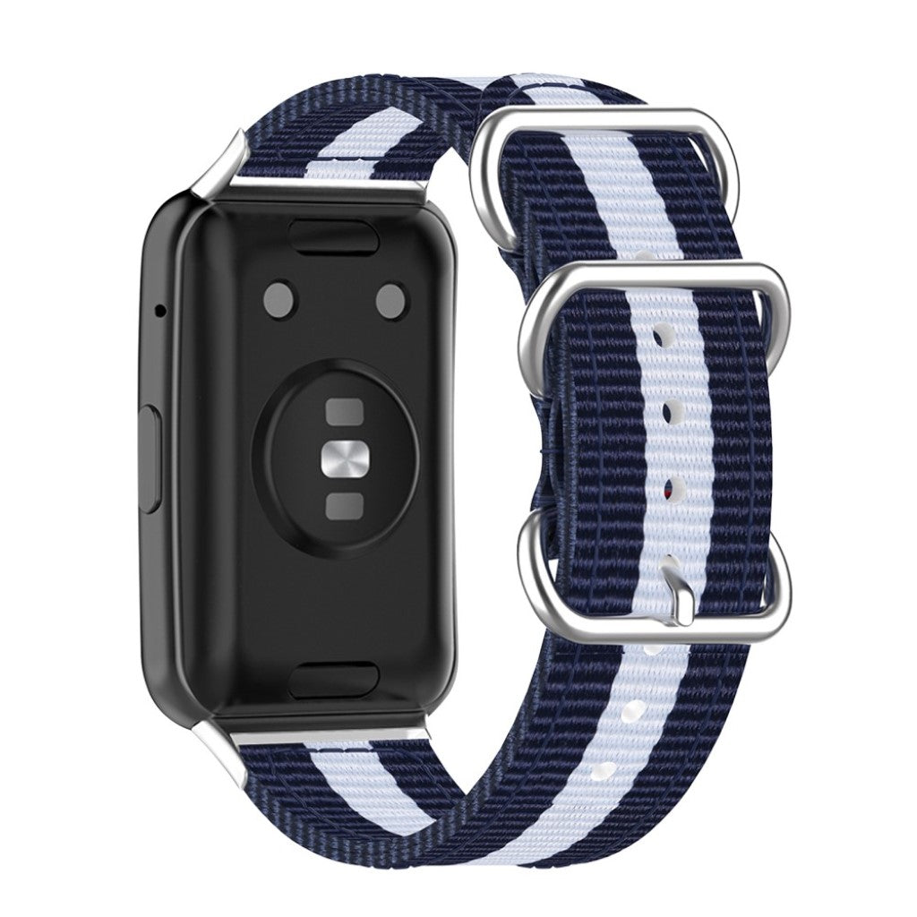 Super cool Huawei Watch Fit Nylon Rem - Blå#serie_9