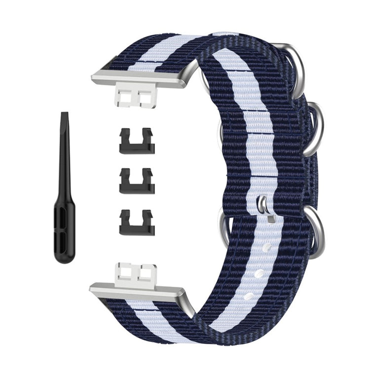 Super cool Huawei Watch Fit Nylon Rem - Blå#serie_9