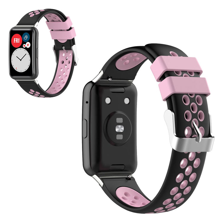 Vildt kønt Huawei Watch Fit Silikone Rem - Pink#serie_4