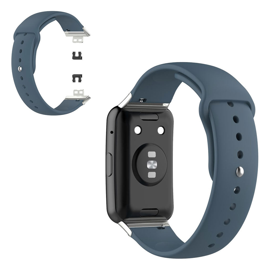 Vildt fed Huawei Watch Fit Silikone Rem - Blå#serie_10