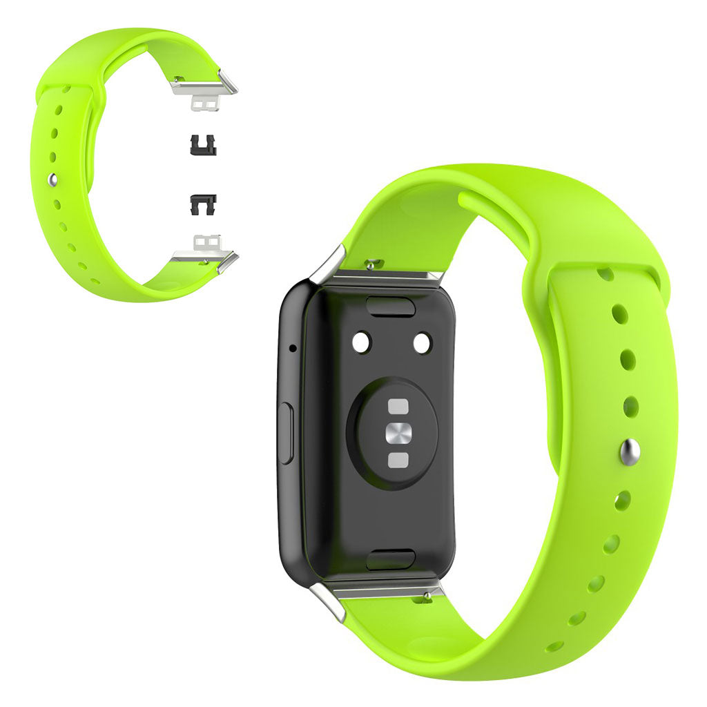 Vildt fed Huawei Watch Fit Silikone Rem - Grøn#serie_9