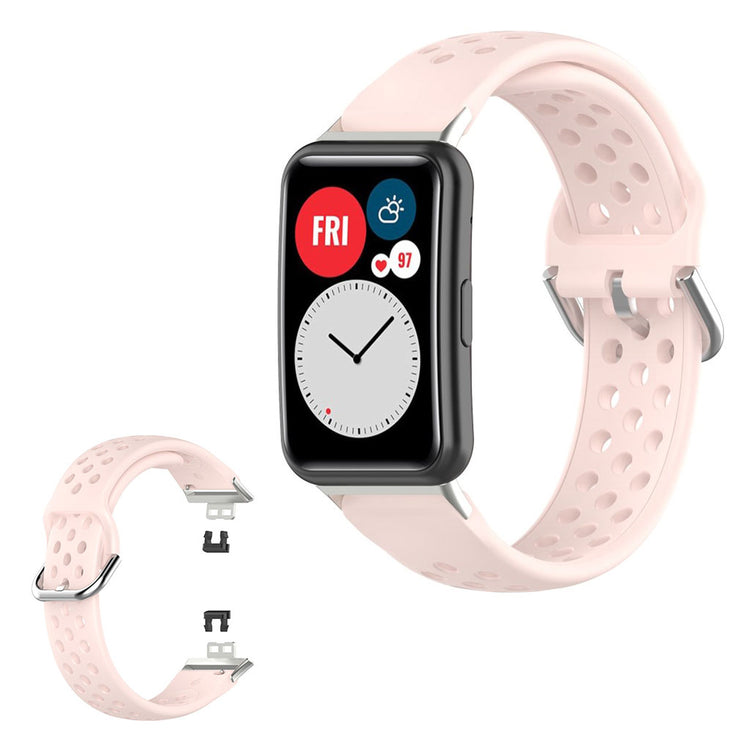 Super sejt Huawei Watch Fit Silikone Rem - Pink#serie_4