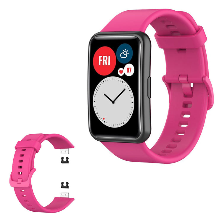 Elegant Huawei Watch Fit Silikone Rem - Pink#serie_11
