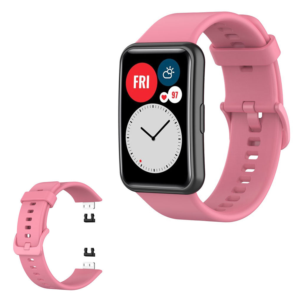 Elegant Huawei Watch Fit Silikone Rem - Pink#serie_4