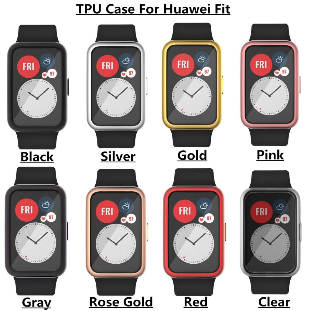 Super Flot Huawei Watch Fit Silikone Cover - Gennemsigtig#serie_7