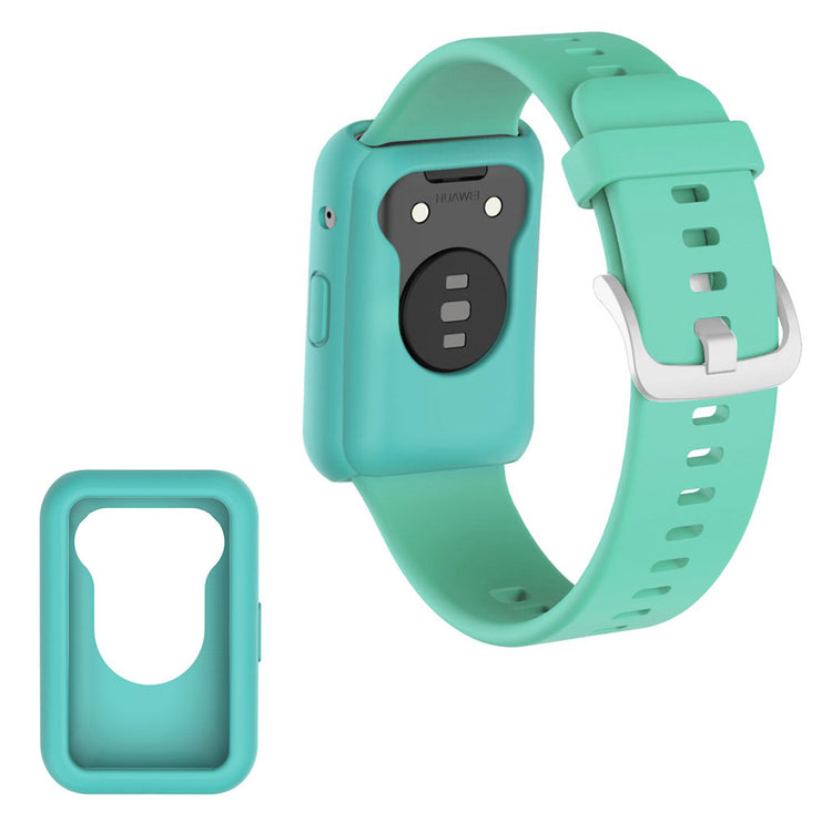 Flot Huawei Watch Fit Silikone Cover - Grøn#serie_11