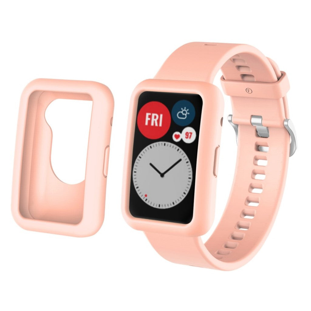 Flot Huawei Watch Fit Silikone Cover - Pink#serie_4