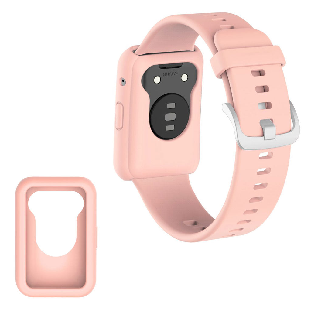 Flot Huawei Watch Fit Silikone Cover - Pink#serie_4