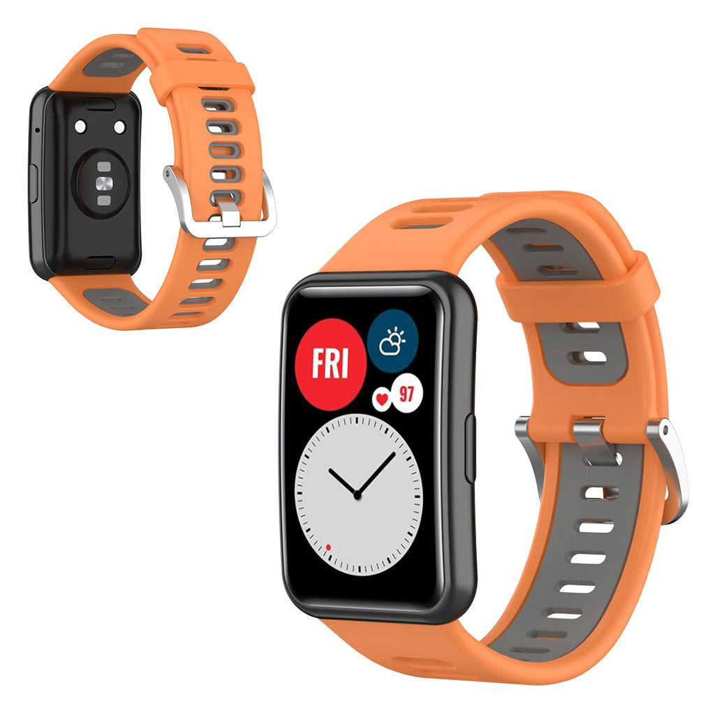 Meget sejt Huawei Watch Fit Silikone Urrem - Orange#serie_10