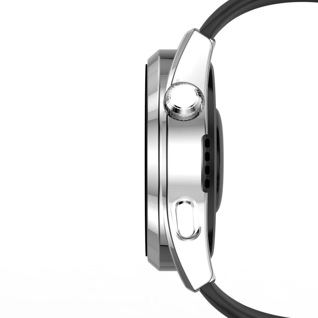 Mega Godt Huawei Watch 3 Cover med Skærmbeskytter i Plastik og Hærdet Glas - Sølv#serie_2