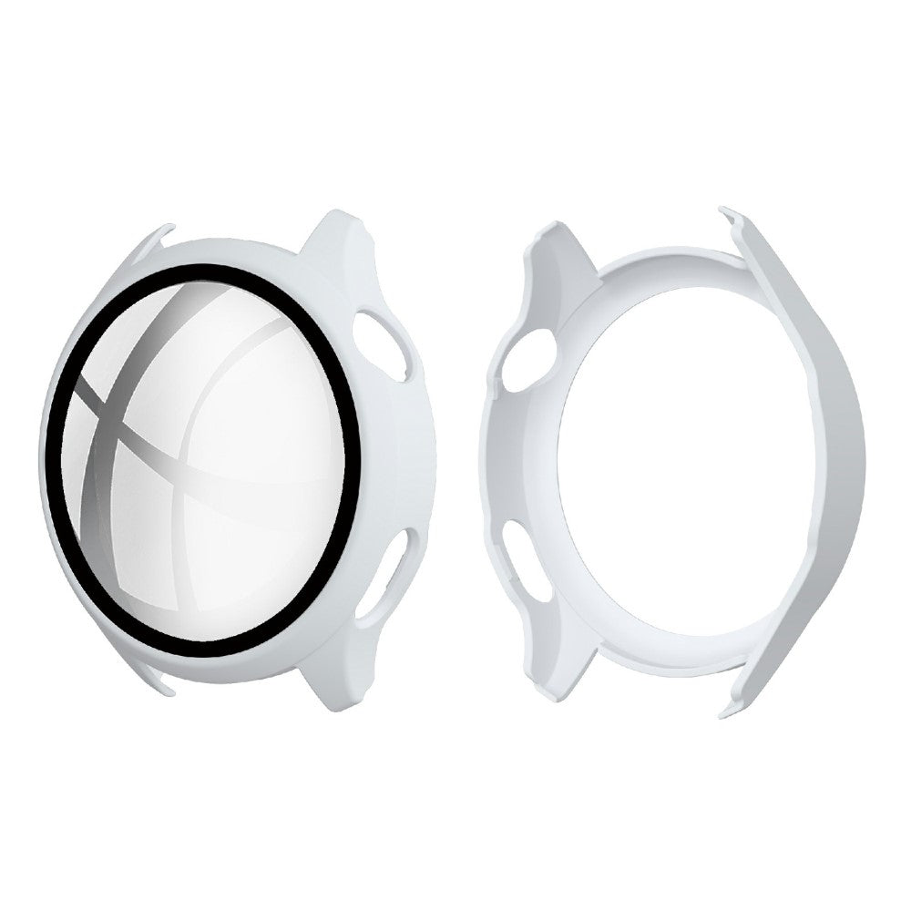 Super Pænt Huawei Watch 3 Cover med Skærmbeskytter i Plastik og Hærdet Glas - Hvid#serie_1