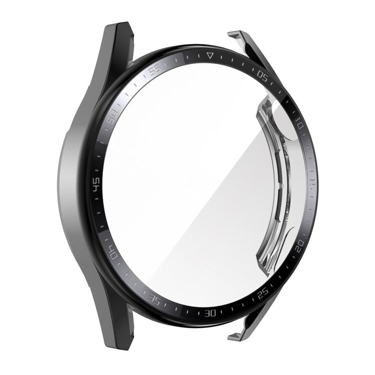 Mega Flot Huawei Watch GT 3 (46mm) Cover med Skærmbeskytter i Plastik og Hærdet Glas - Sort#serie_3