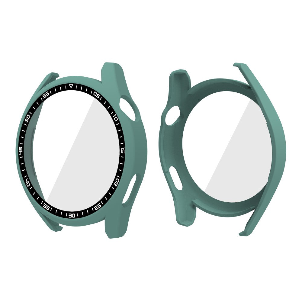 Meget Fint Huawei Watch GT 3 (46mm) Cover med Skærmbeskytter i Plastik og Hærdet Glas - Grøn#serie_5