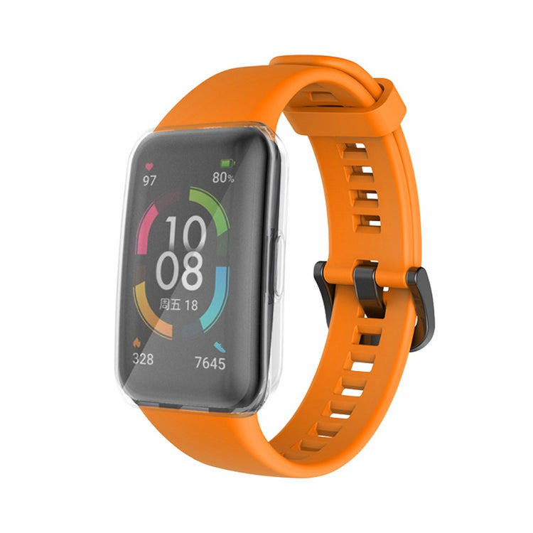 Super sejt Huawei Band 6 Silikone Urrem - Orange#serie_2