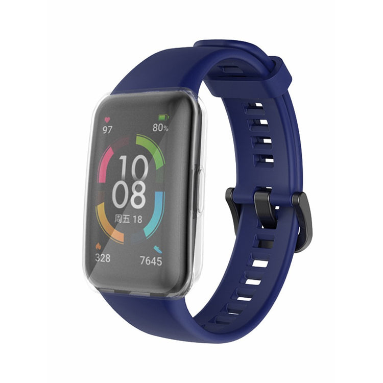 Super sejt Huawei Band 6 Silikone Urrem - Blå#serie_7