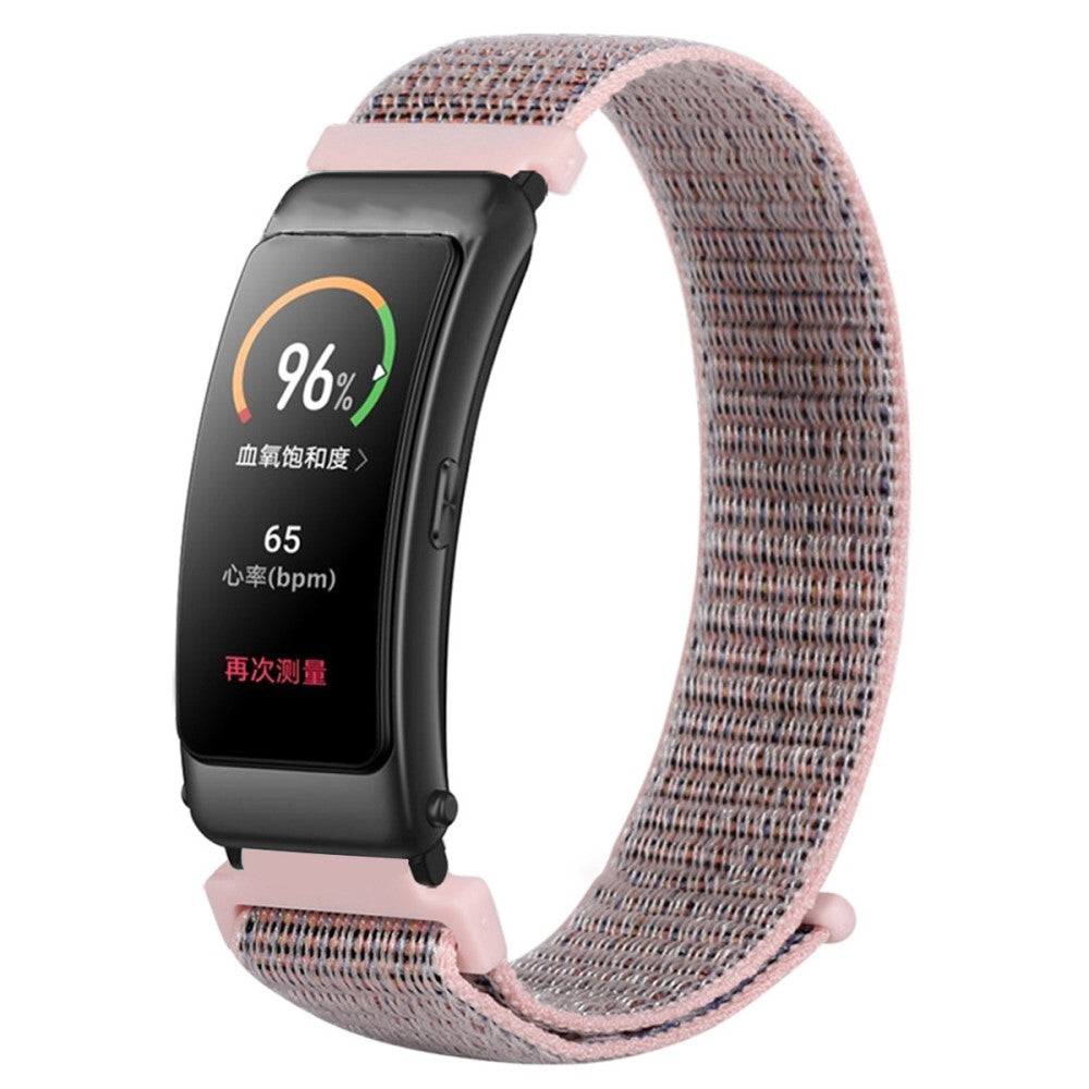 Mega fed Huawei Band 6 / Huawei Band 3 Nylon Rem - Pink#serie_9