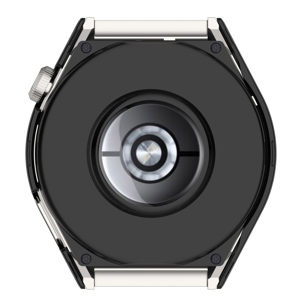 Mega Fed Huawei Watch GT 3 Pro 46mm Cover med Skærmbeskytter i Plastik og Hærdet Glas - Sort#serie_1