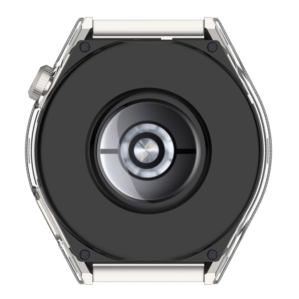 Mega Fed Huawei Watch GT 3 Pro 46mm Cover med Skærmbeskytter i Plastik og Hærdet Glas - Gennemsigtig#serie_2