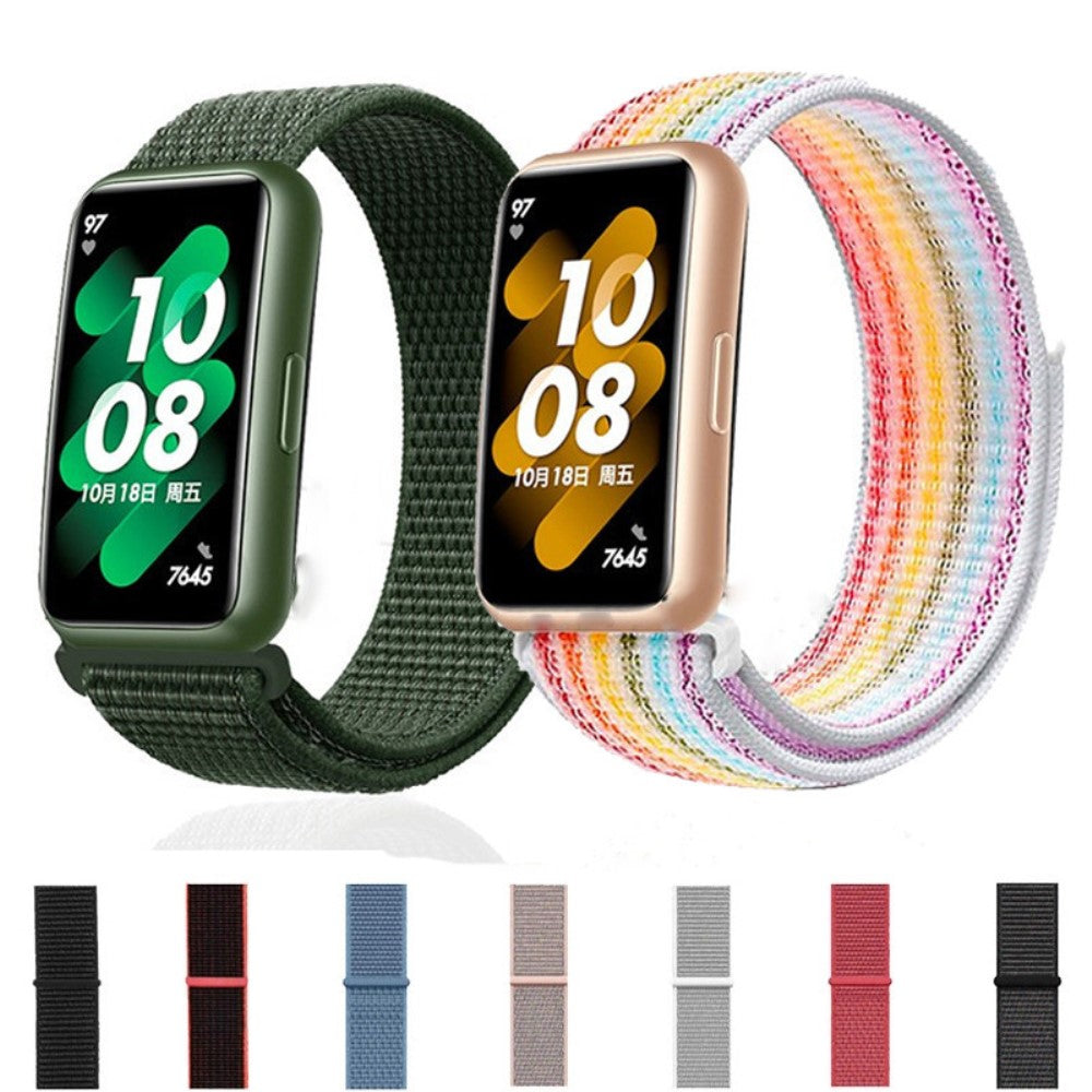 Vildt fint Huawei Band 7 Nylon Rem - Sort#serie_11