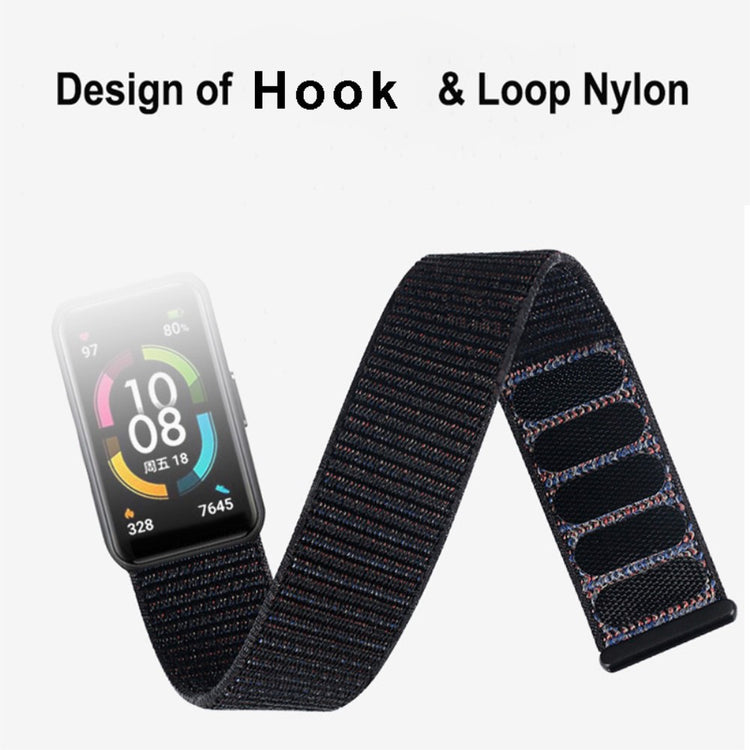 Vildt fint Huawei Band 7 Nylon Rem - Blå#serie_13