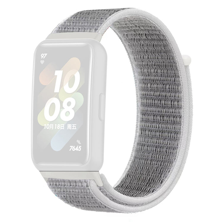 Vildt fint Huawei Band 7 Nylon Rem - Sølv#serie_15