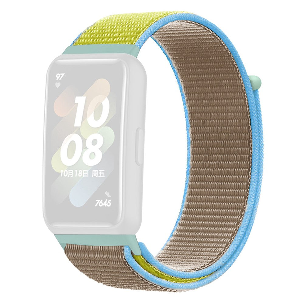 Vildt fint Huawei Band 7 Nylon Rem - Brun#serie_18