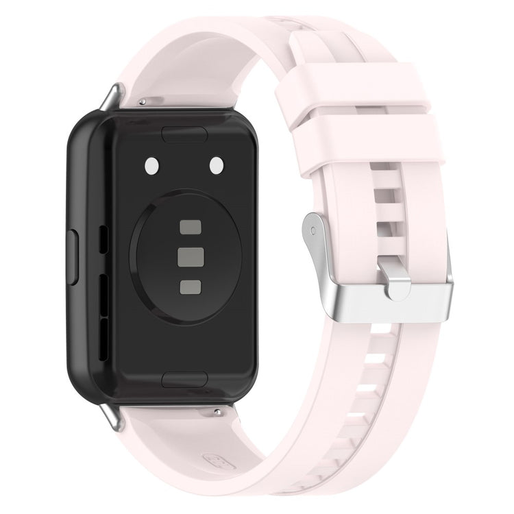 Slidstærk Huawei Watch Fit 2 Silikone Urrem - Pink#serie_10