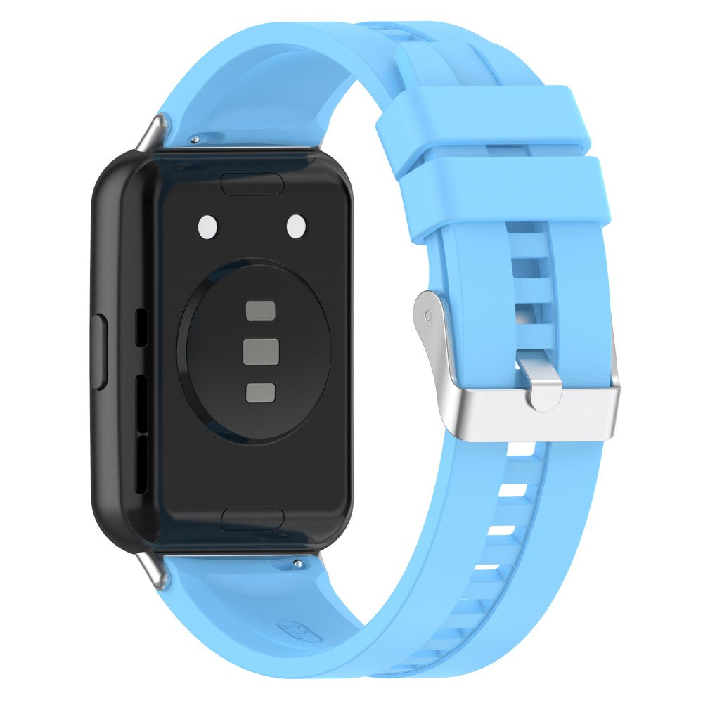 Slidstærk Huawei Watch Fit 2 Silikone Urrem - Blå#serie_13