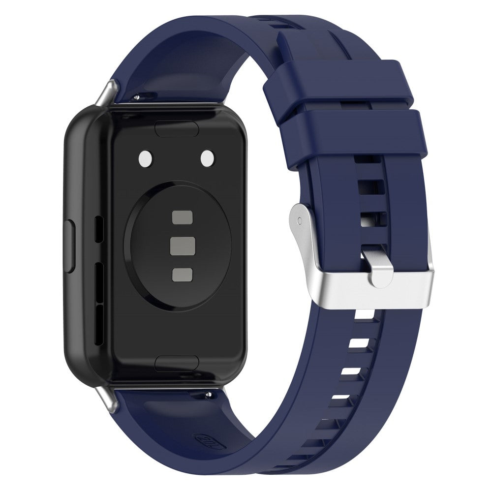 Slidstærk Huawei Watch Fit 2 Silikone Urrem - Blå#serie_14