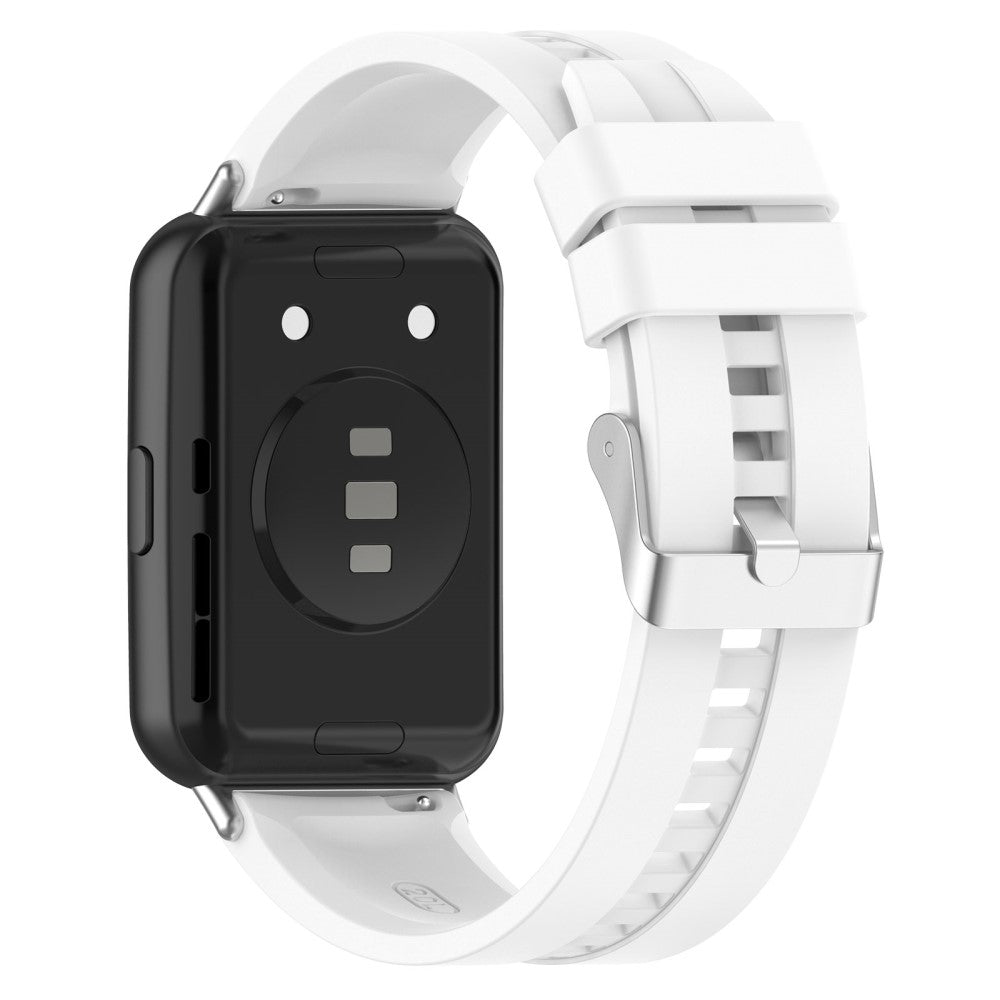 Slidstærk Huawei Watch Fit 2 Silikone Urrem - Hvid#serie_2