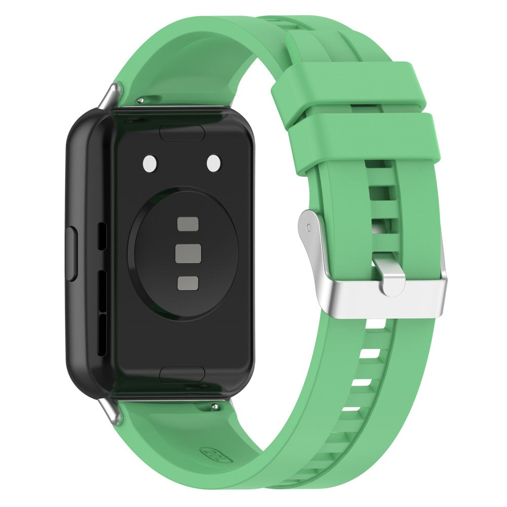 Slidstærk Huawei Watch Fit 2 Silikone Urrem - Grøn#serie_3